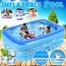 Rectangular Quick Set Inflatable Pool Above Ground Swimming Pool with Free Electric Pumper - 210 cm (Any Colour) image