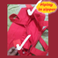 Red Fashionable Canvas Tote Bag With Zipper (RS-023) image