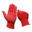 Red Knitted Cotton And PVC Dotted Hand Gloves For Construction Industrial Welding Kitchen Gardening Work image