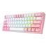 REDRAGON K616 RGB FIZZ PRO TRI MODE WHITE PINK MECHANICAL KEYBOARD image