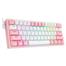 REDRAGON K616 RGB FIZZ PRO TRI MODE WHITE PINK MECHANICAL KEYBOARD image