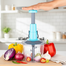 Refined Taste - Push Chopper Plastic Vegetable Chopper Cutter, Vegetable Push Chopper for Kitchen, 3 Sharp Stainless Steel Blades, image