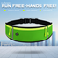 Reflective Waterproof Running Belt 3 Pocket Slim Waist Bag Adjustable Strap For Men And Women image