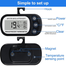 Refrigerator Thermometer – Digital Fridge Room Thermometer with Magnetic Dial, Hygrometer image