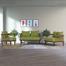 Regal Wooden Double Sofa - Havana - (SDC-351-3-1-20( Fabric - SF-2121) | image