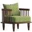 Regal Wooden Single Sofa - Havana - SSC-351-3-1-20( Fabric -SF-2121) | image
