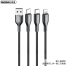 Remax RC-092th Kingpin Series 3.1A 3-in-1 Charging Cable image