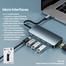 Remax RU-U5 Retor Series 5-in-1 Docking Station (Type-C To 3*USB3.0, 1*USB C and 1*4K HDMI) image