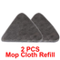Replacement Triangle Mop Head Pad (2 Pcs) – Reusable and Washable Microfiber Pad image