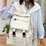 Retro Combines Vintage Style Backpack - White image