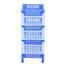 Rfl Beauty Rack 4 Step -SM Blue and White image