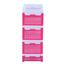 Rfl Lotus Fence Rack 4 Step - White And Deep Pink image