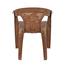 Rfl Relax Arm Chair (Net Flower) - Sandal Wood image