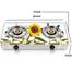 Vision Natural Gas Double Glass Body Gas Stove Sun Flower 3D image