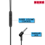 Rivo EM-112 In Ear-phone Shape 3.5mm Jack Black image