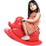 Rocker Elephant Red Toys- Baby Toys image