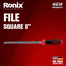 Ronix RH-2504 Steel File 8 Inch Square image
