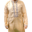 Royal Golden Beige Panjabi with Classic Embroidery image