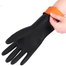 Rubber Safety Hand Gloves Black And Orange Latex Oil Acid Chemical Resistant 1 Pair image