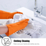 Rubber Safety Hand Gloves Latex Oil Acid Chemical Resistant For Kitchen And Gardening 1 Pair image