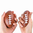 Rugby Ball Squishy Stress Relief Ball 2 Pcs (Any Color) image