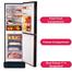 SINGER Bottom Mount Refrigerator | 260 Ltr | Black SRREF-SS300-FBDS260-BG image