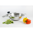 Induction 3 Layer Wok With Glass Lid SS Handle 24cm image