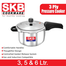 SKB SUS304 3Ply Stainless Steel Pressure Cooker With Long Handle image