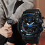 SKMEI 1155B Large Analog Digital Sports Watch For Men 5ATM Waterproof Dual Display image