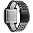 SKMEI 1868 Watch For Men Casual Luminous 3 Time Stopwatch Date Waterproof LED Stainless Steel Strap Fashion Digital Watch image