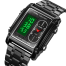 SKMEI 1868 Watch For Men Casual Luminous 3 Time Stopwatch Date Waterproof LED Stainless Steel Strap Fashion Digital Watch image