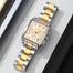 SKMEI 2339 Square Watch for Men Business Stainless Dress Fashion Chronograph Waterproof Luxury Analog Simple Fathers Dad Gifts Gold Black Wrist Watches image
