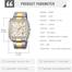 SKMEI 2339 Square Watch for Men Business Stainless Dress Fashion Chronograph Waterproof Luxury Analog Simple Fathers Dad Gifts Gold Black Wrist Watches image