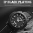 SKMEI 9170 Black Luxury Mens Quartz Watch 30M Waterproof Fashion Wristwatch image