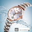 SKMEI 9198 Ladies Stainless Steel Quartz Watch Japan Movement Stylish Waterproof Wristwatch image