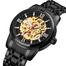 SKMEI 9222 Two-Tone Stainless Steel Automatic Clock For Men image