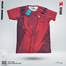 SMUG Premium Sports Active Wear T-shirt (4 part sublimation print)- Maroon image