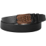 SSB Leather Croco Style Black Leather Gear Belt For Men image