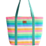 Samia Craft Rainbow Designed Canvas Tote Bag - Stylish image