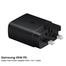 Samsung EP-T4511 45W PD Super Fast Power Adapter with C to C cable EU image