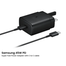 Samsung EP-T4511 45W PD Super Fast Power Adapter with C to C cable EU image