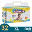 Savlon Twinkle Belt System Baby Diaper (11-25 kg) (32 Pcs) image