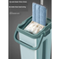 Scratch Mop and Bucket Set - Hands-Free Flat Mop System for Easy Floor Cleaning image