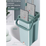 Scratch Mop and Bucket Set - Hands-Free Flat Mop System for Easy Floor Cleaning image
