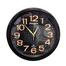 Seiko Round Shape Decorative Wall Clock (Black) image