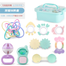 Set Box Premium Children's Teether Early Education Training Set Toy For Baby Hand Teether CN (Any Color) 9pcs image