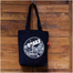 Sevendays Dhaka Line (Print Round) Black Canvas Tote Bag with Inside Pocket image