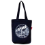 Sevendays Dhaka Line (Print Round) Black Canvas Tote Bag with Inside Pocket image