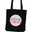 Sevendays Red Lines (Red and White) (Round) Black Canvas Tote Bag image