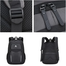 Shaolong Large Capacity College Backpack (Black) image